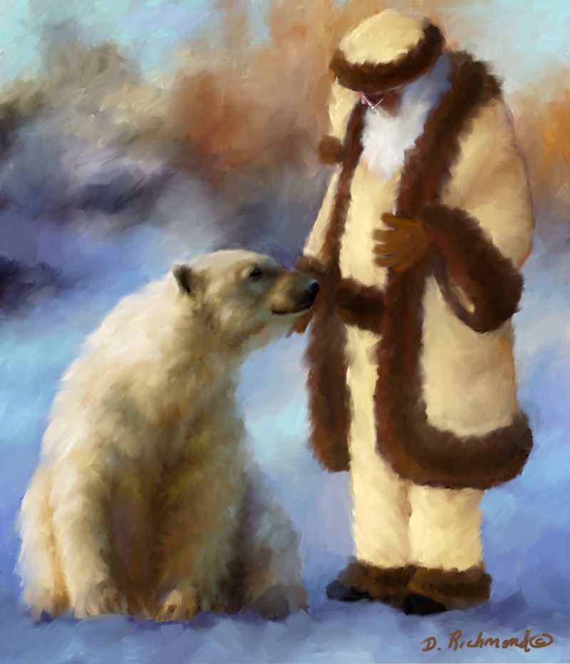 Santa and His Polar Bear